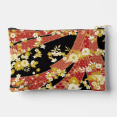 Floral Mix Kimono Muster Zubehörtasche (Rückseite)