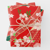 Floral Mix Kimono Pattern Chistmas Ed. Geschenkpapier Set (Beispiel)