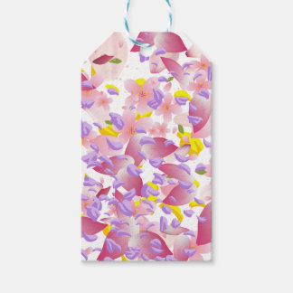Floral, mixed petals prinf Small Gift Bag Geschenkanhänger