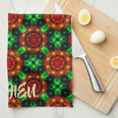 Floral Modern Boho Elegant Abstract Pattern #504 Geschirrtuch (Viertel Falte)