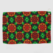 Floral Modern Boho Elegant Abstract Pattern #504 Golfhandtuch (Horizontal)