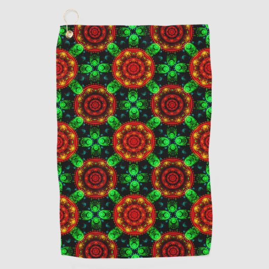 Floral Modern Boho Elegant Abstract Pattern #504 Golfhandtuch (Vorderseite)