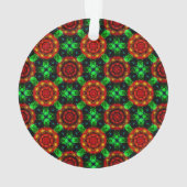Floral Modern Boho Elegant Abstract Pattern #504 Ornament (Rückseite)