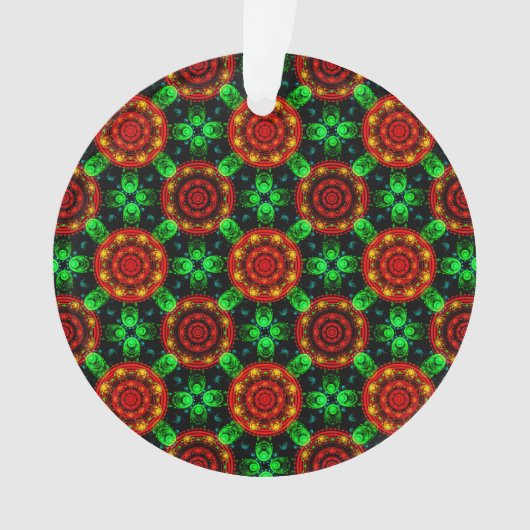 Floral Modern Boho Elegant Abstract Pattern #504 Ornament (Vorderseite)