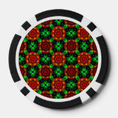 Floral Modern Boho Elegant Abstract Pattern #504 Pokerchips (Rückseite)