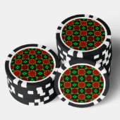 Floral Modern Boho Elegant Abstract Pattern #504 Pokerchips (Stapel)