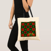 Floral Modern Boho Elegant Abstract Pattern #504 Tragetasche (Vorderseite (Produkt))