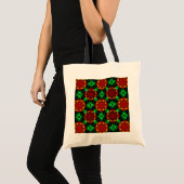 Floral Modern Boho Elegant Abstract Pattern #504 Tragetasche (Vorderseite (Produkt))