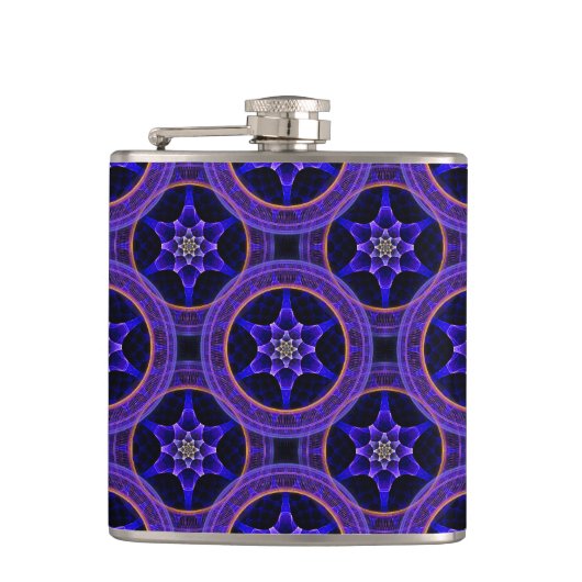 Floral Modern Boho Elegant Abstract Pattern #505 Flachmann (Vorderseite)