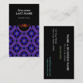 Floral Modern Boho Elegant Abstract Pattern #505 Visitenkarte (Vorne/Hinten)