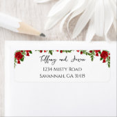 Floral Modern Elegance Lovely Red Address (Insitu)