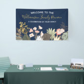 Floral Modern Family Wiedersehen Welcome Banner (Messeveranstaltung)