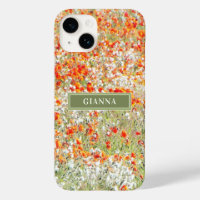 Floral Modern Girly Wild Blume Stilvoller Name