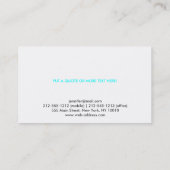 Floral Modern Logo (Medium Gray) Visitenkarte (Rückseite)