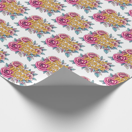 Floral Modern Luxus Geschenksammlung Geschenkpapier (Ecke)