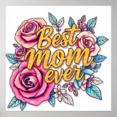 Floral Modern Luxus Geschenksammlung Poster (Vorne)