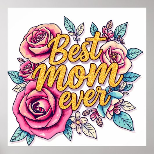 Floral Modern Luxus Geschenksammlung Poster (Vorne)