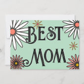 Floral Modern Mother Day Karte (Vorderseite)