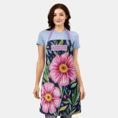 Floral Modern Wildflowers Girly Elegant Stylish Schürze (Getragen)