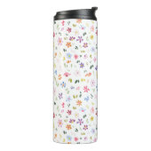 Floral Modern Wildflowers Girly Elegant Stylish Thermosbecher (Nach links gedreht)