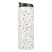 Floral Modern Wildflowers Girly Elegant Stylish Thermosbecher (Nach rechts gedreht)