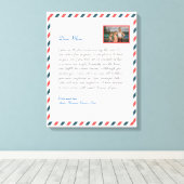 Floral Moderne handgeschriebene Liebe Mama Großmut Leinwanddruck (Insitu (Holzboden))