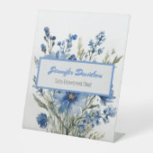 Floral Modernes Minimalistisch Elegantes Beruflich Sockelschild (Vorderseite)