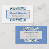 Floral Modernes Minimalistisch Elegantes Beruflich Visitenkarte (Vorne/Hinten)