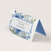 Floral Modernes Minimalistisch Elegantes Beruflich Visitenkarten (Rückseite)