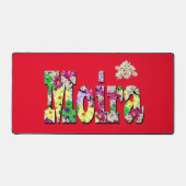 Floral Moira Name, Schreibtischmatte (Vorderseite)