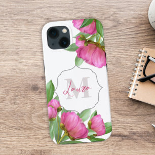 Floral Monogram Aquarell Pink Moderne Case Mate i