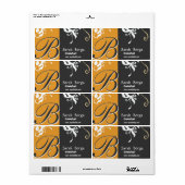 Floral Monogram Big Taglilie Black (Vorne)