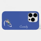 Floral Monogram c Retirement Case-Mate iPhone Hülle (Rückseite (Horizontal))