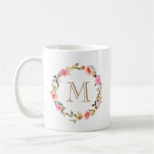 Floral Monogram Coffe Tasse (Links)