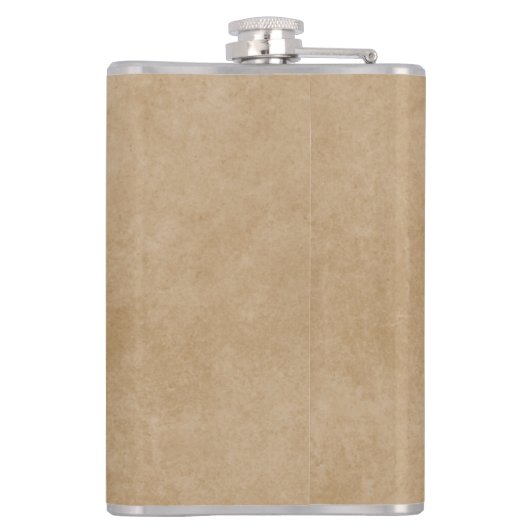 Floral Monogram Design Flachmann (Rückseite)