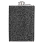 Floral Monogram Design Flasche Flachmann (Rückseite)