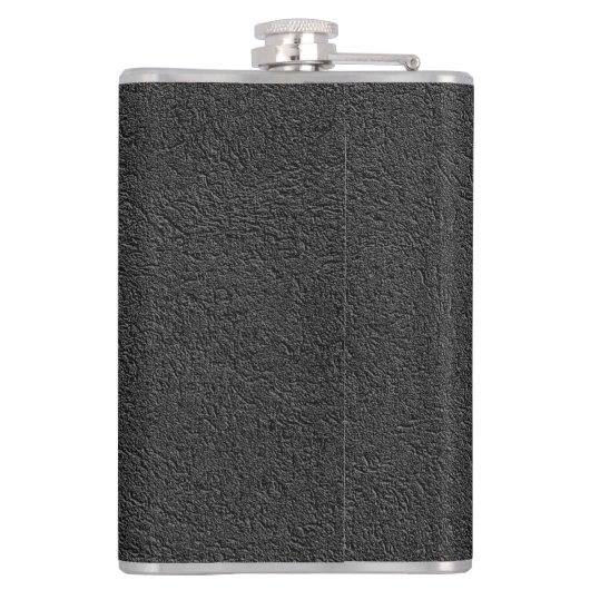 Floral Monogram Design Flasche Flachmann (Rückseite)