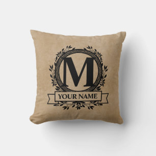 Floral Monogram Design Kissen