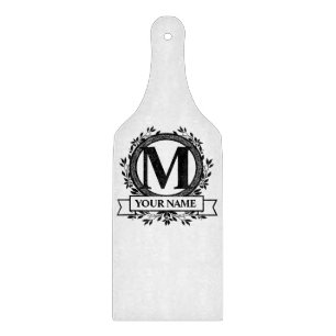 Floral Monogram Design Schneidebrett