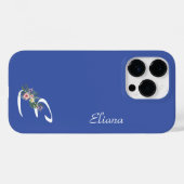 Floral Monogram E Retirement Case-Mate iPhone Hülle (Rückseite (Horizontal))
