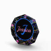 Floral Monogram Elegant Fotoblock (Rechts)