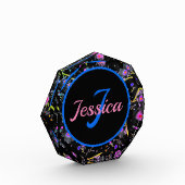 Floral Monogram Elegant Fotoblock (Links)