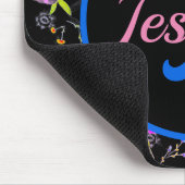 Floral Monogram Elegant Mousepad (Ecke)