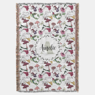 Floral Monogram Hummingbird Garden & Blume Decke