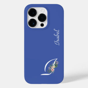 Floral Monogram I Retirement Case-Mate iPhone 14 Pro Hülle