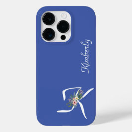 Floral Monogram I Retirement Case-Mate iPhone 14 Pro Hülle