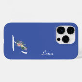 Floral Monogram I Retirement Case-Mate iPhone Hülle (Rückseite (Horizontal))