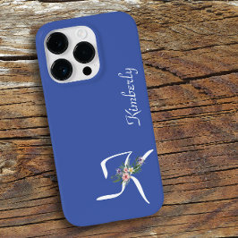 Floral Monogram K Retirement Case-Mate iPhone 14 Pro Hülle