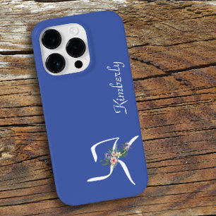 Floral Monogram K Retirement Case-Mate iPhone 14 Pro Hülle