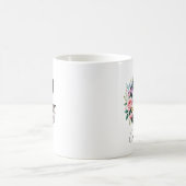  Floral Monogram – Letter G Kaffeetasse (Mittel)